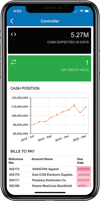 Acumatica Cloud ERP Mobile