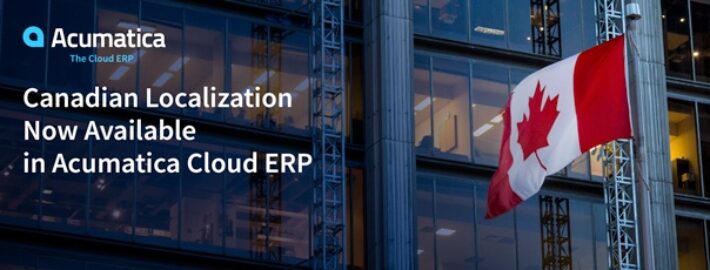 Localisation canadienne maintenant disponible dans Acumatica Cloud ERP