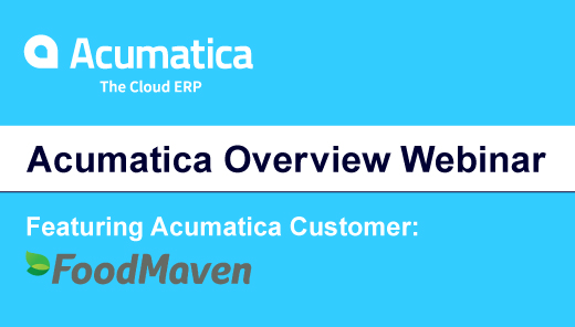Acumatica Overview Webinar