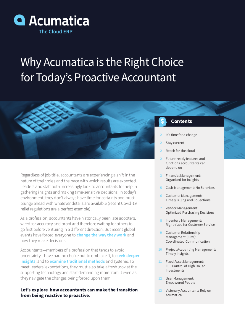 Become a Proactive Accountant with Cloud ERP