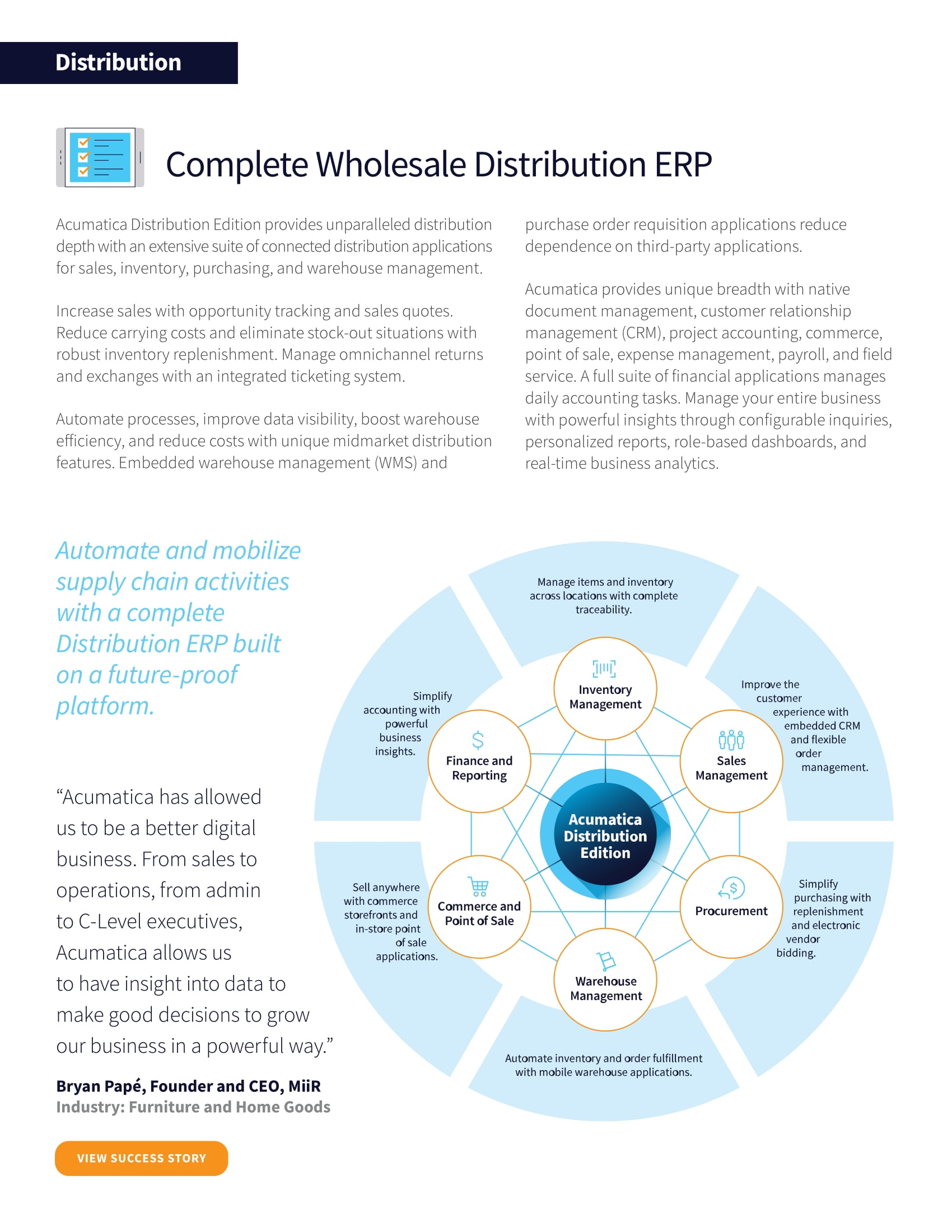 ERP de distribution : trouver le meilleur mélange de fonctionnalités et de simplicité, page 1