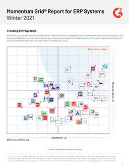 Informe Momentum Grid® para sistemas ERP: Invierno 2021