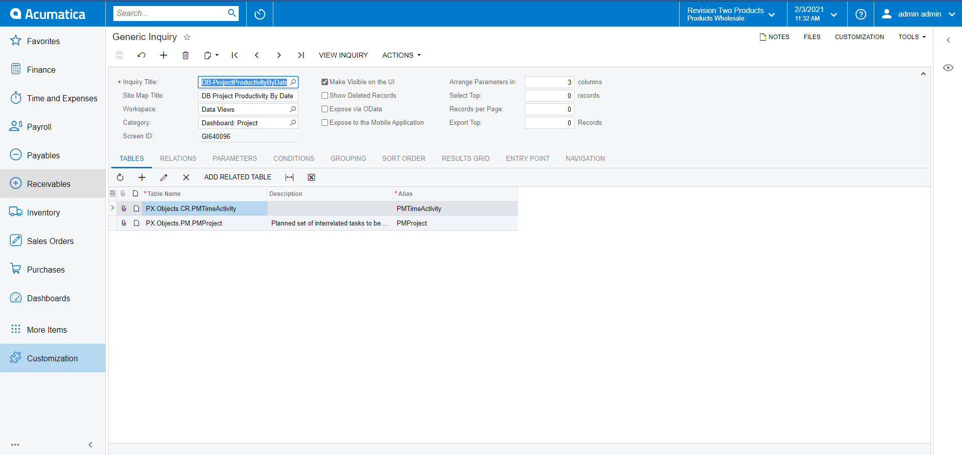 SS01-GI How to use Acumatica Generic Inquiry Row Styles with Aggregated Values