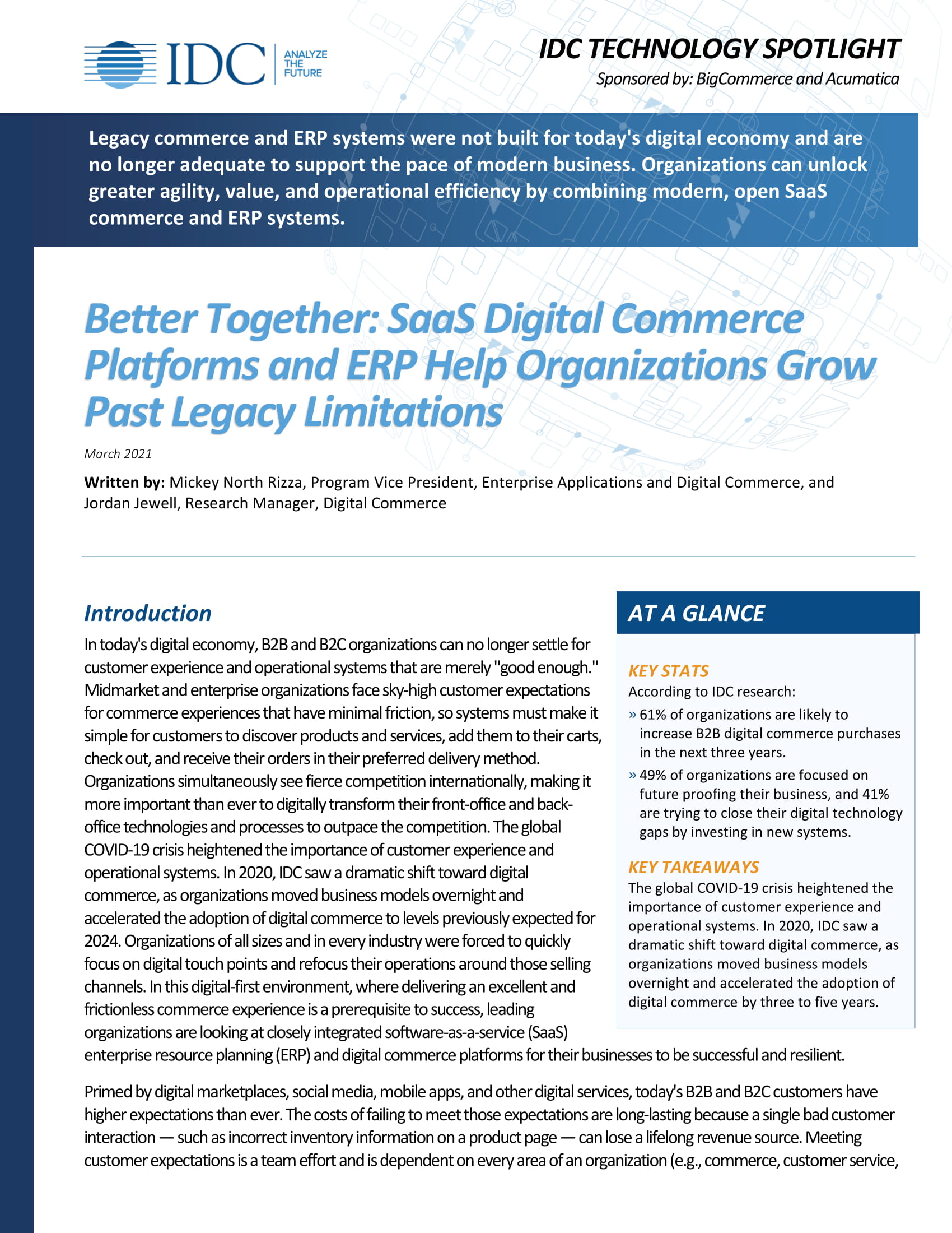 BigCommerce and Acumatica: A Unified Ecommerce & ERP Solution