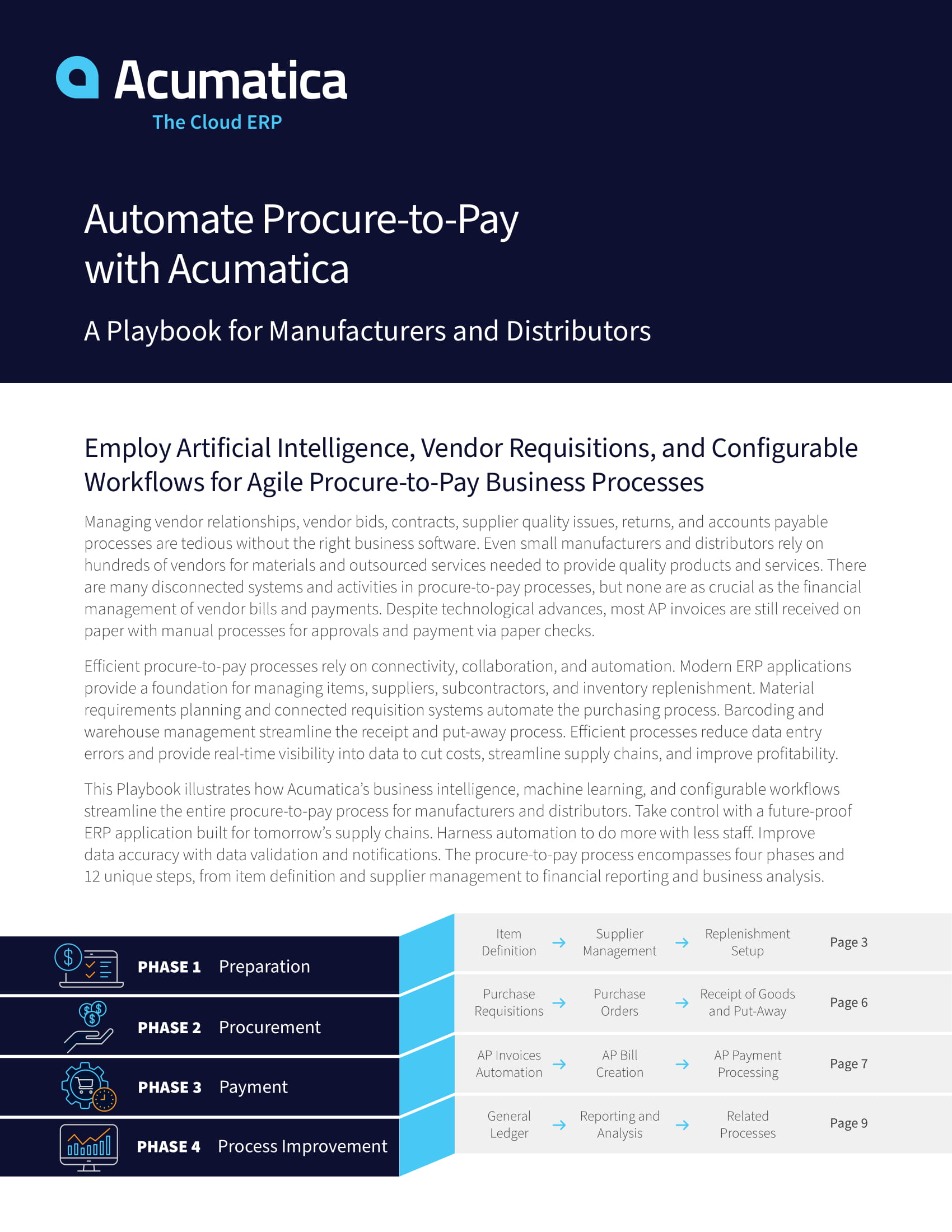 Utilisation de l'ERP en nuage pour l'automatisation de l'approvisionnement jusqu'au paiement