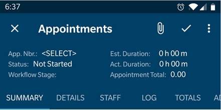 Acumatica Mobile Application - Adding Tabs & Grids