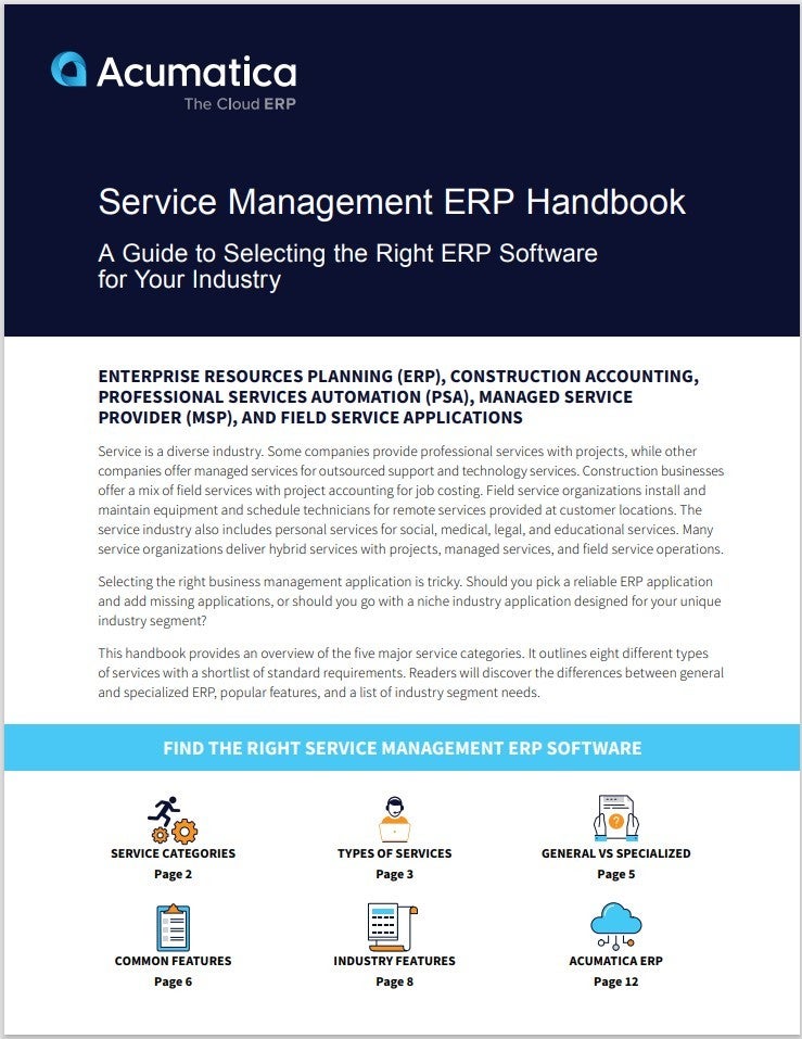 Service Management ERP Handbook