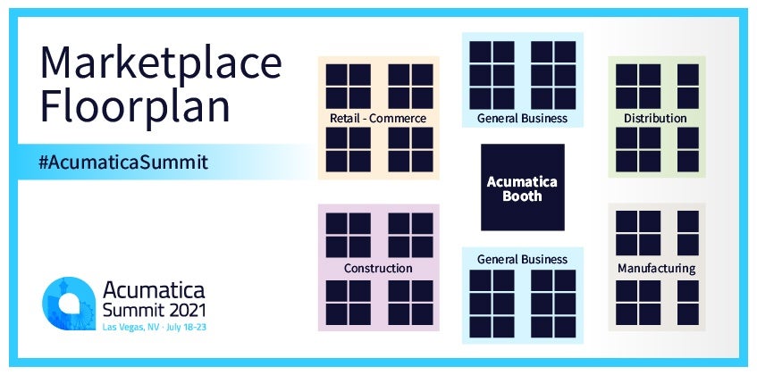Acumatica ISV Marketplace floorplan Acumatica Summit 2021
