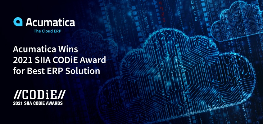 Acumatica Cloud ERP Wins 2021 SIIA CODiE Award for Best ERP Solution