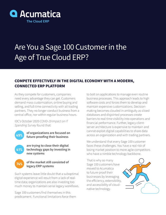 Time to Switch off of Sage 100?