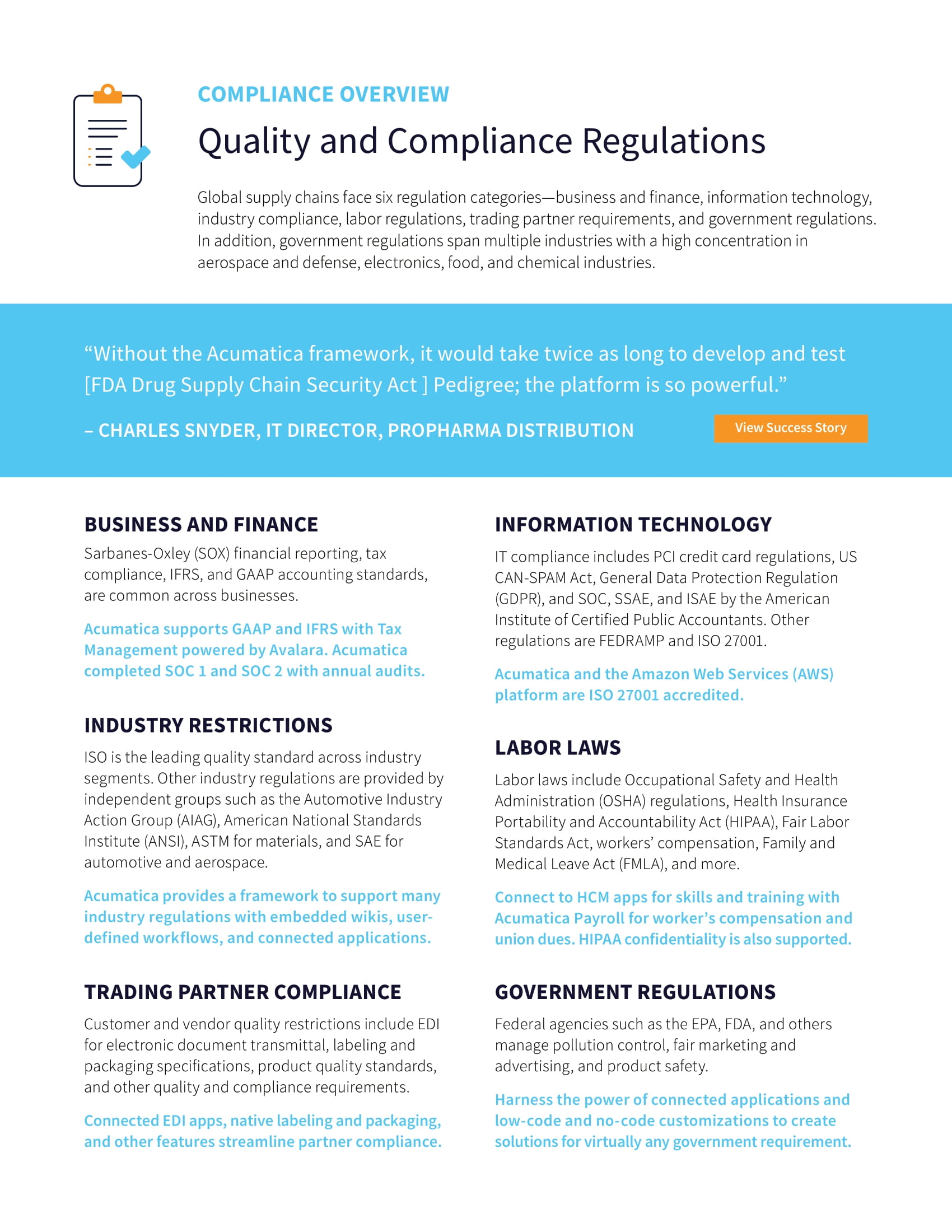 Simplifique la conformidad con el software ERP de gestión de la calidad, página 1