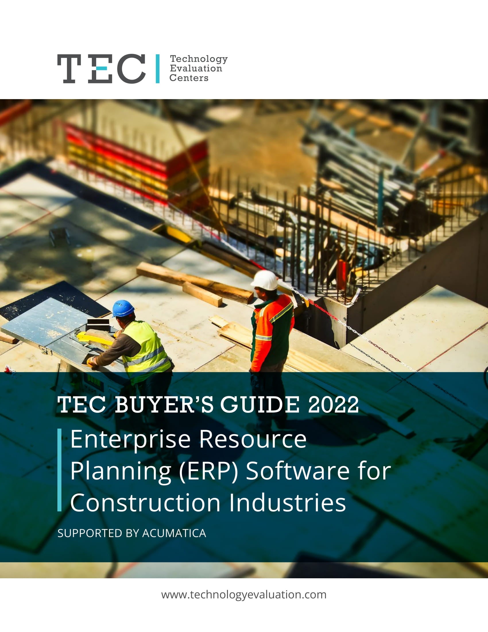 The ERP Software for Construction Industries Buyer’s Guide by Technology Evaluation Centers (TEC) features Acumatica.