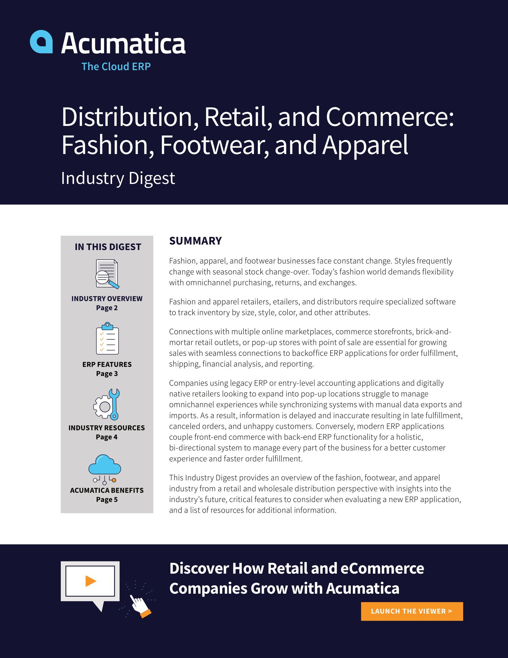 Specialized Software for Fashion, Footwear, and Apparel Businesses, page 0