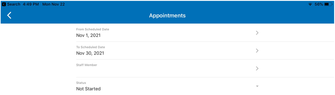 Adding a Status to the Acumatica Mobile App Filter for Field Service