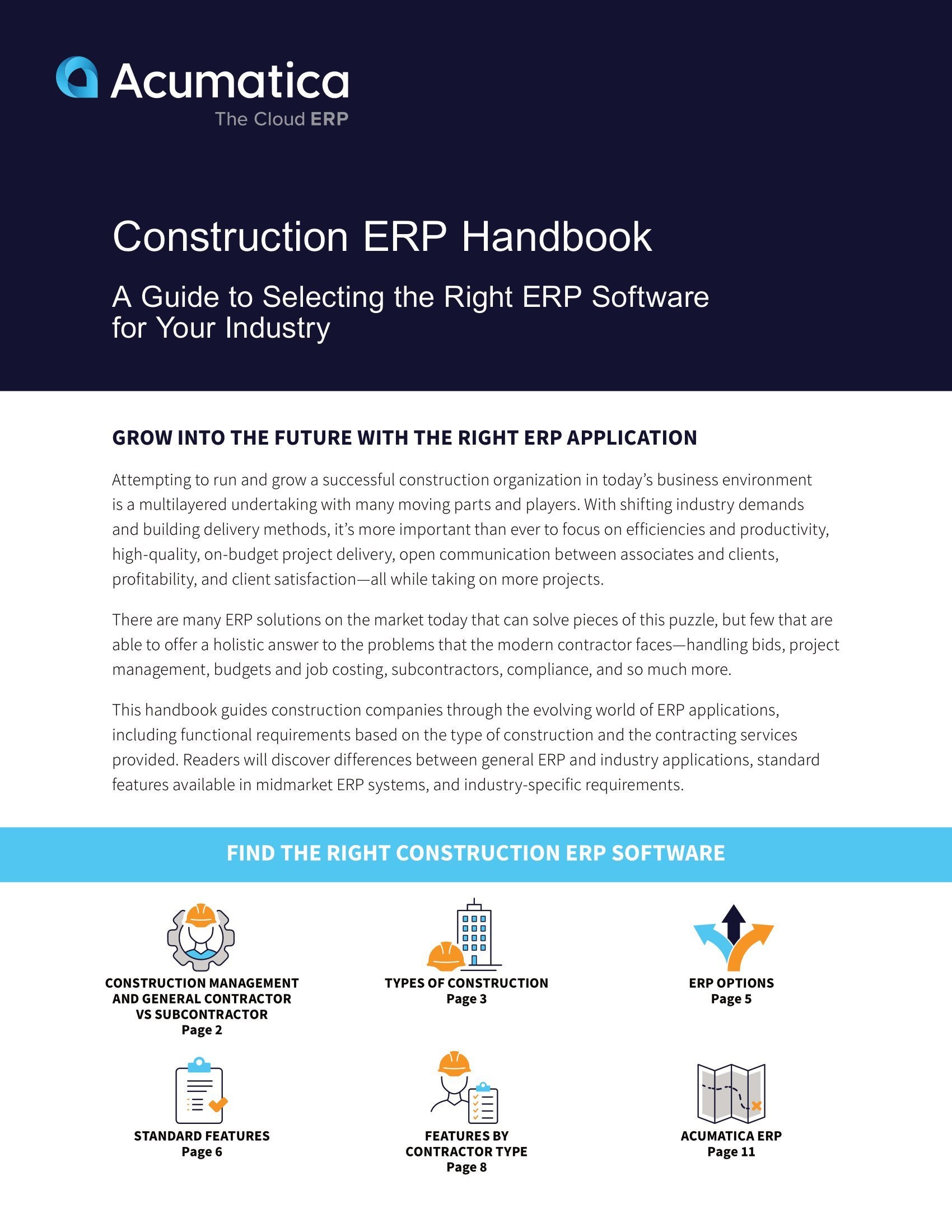 Stop Sifting Through the Many: Find the One Construction ERP Solution for Your Business Today