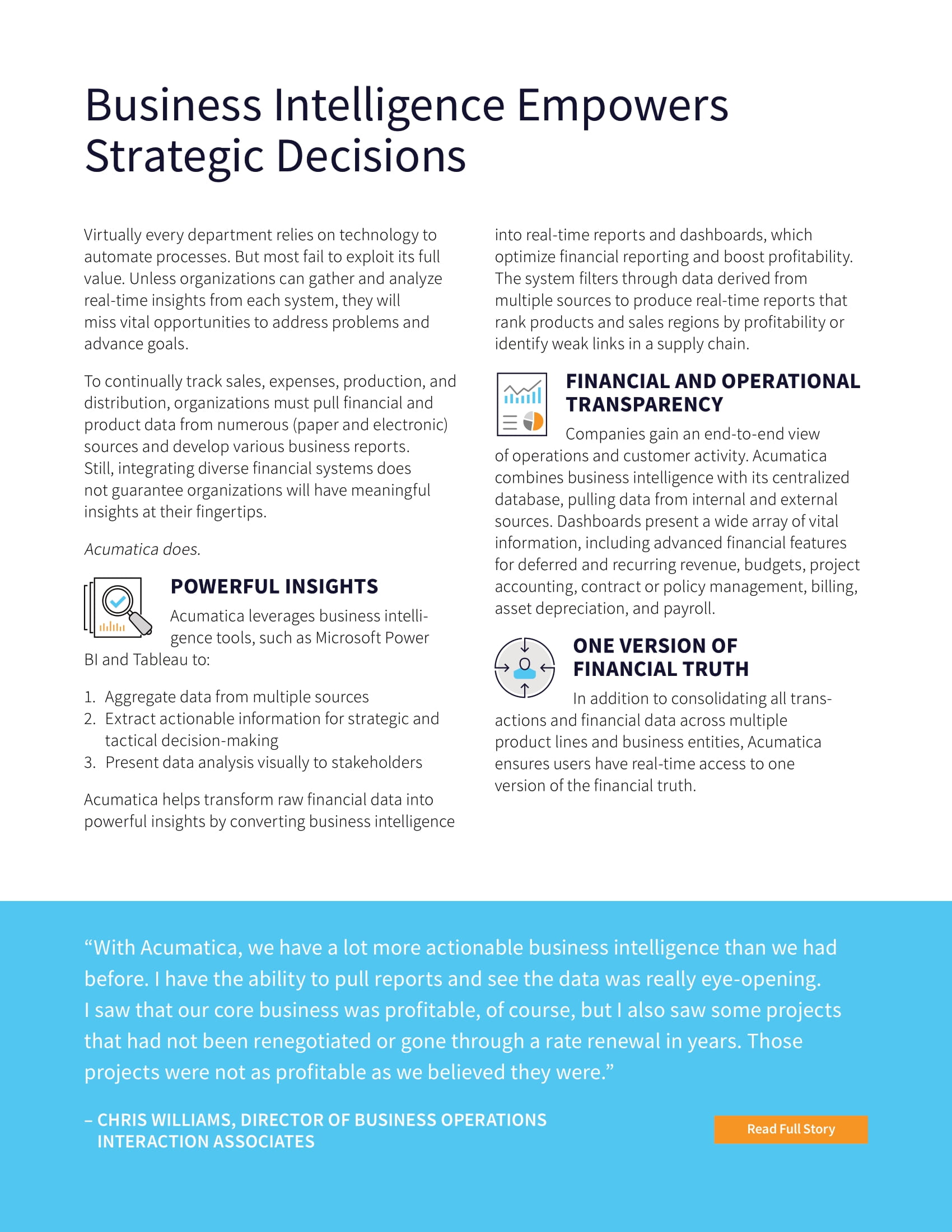 Competition Begins and Ends With Acumatica’s Personalized Reporting and Business Intelligence, page 1