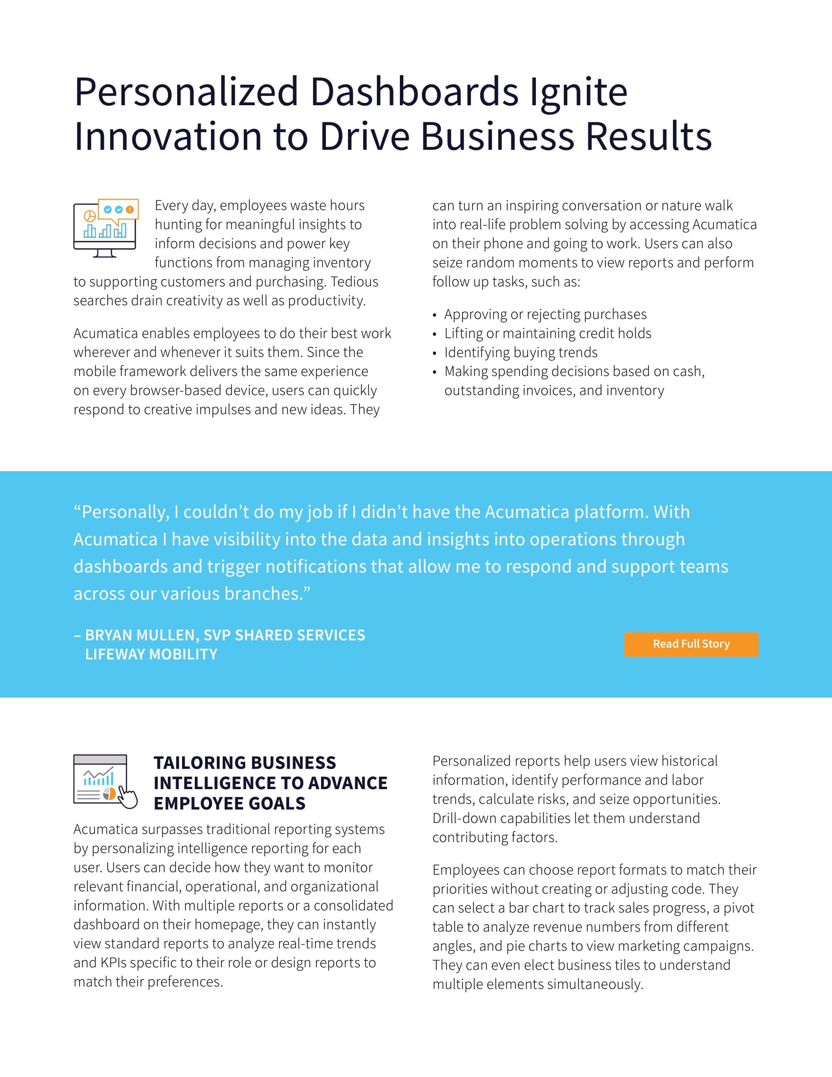 Competition Begins and Ends With Acumatica’s Personalized Reporting and Business Intelligence, page 2