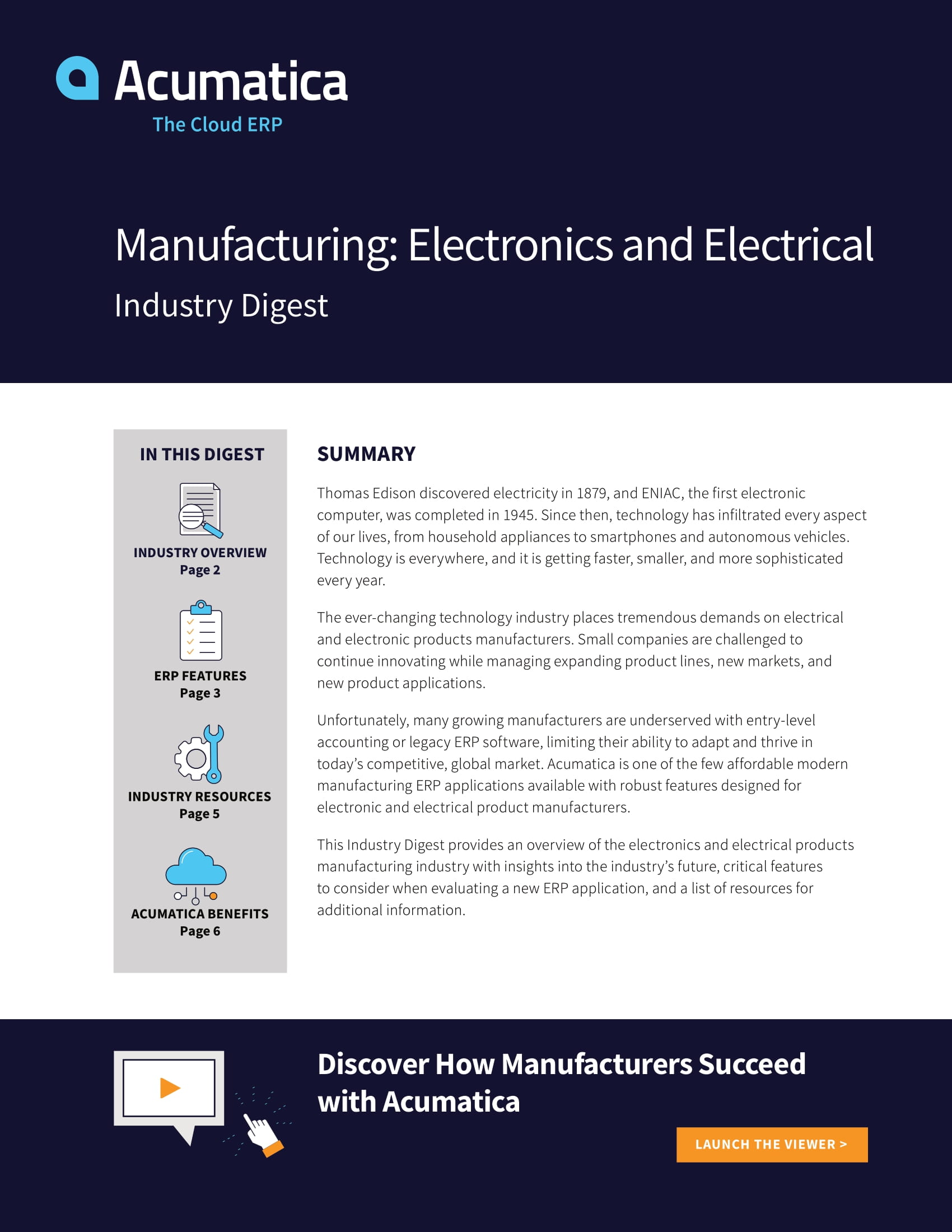 Acumatica Cloud ERP : un succès pour les fabricants de produits électroniques et électriques 
