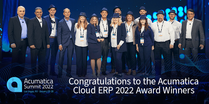 Congratulations to the Acumatica Cloud ERP 2022 Award Winners