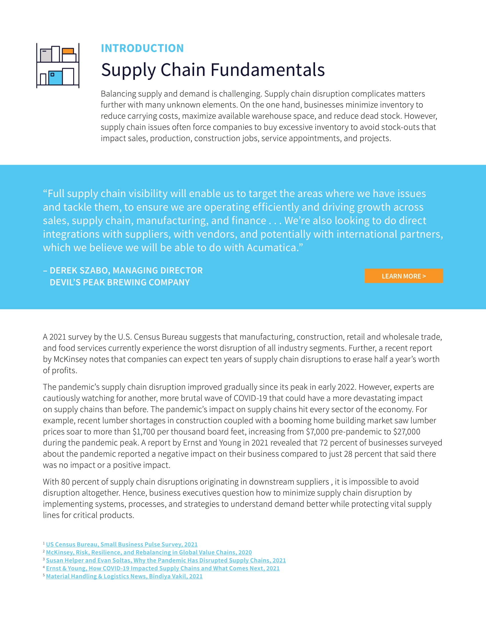 13 Strategies To Overcome Supply Chain Disruptions, page 1