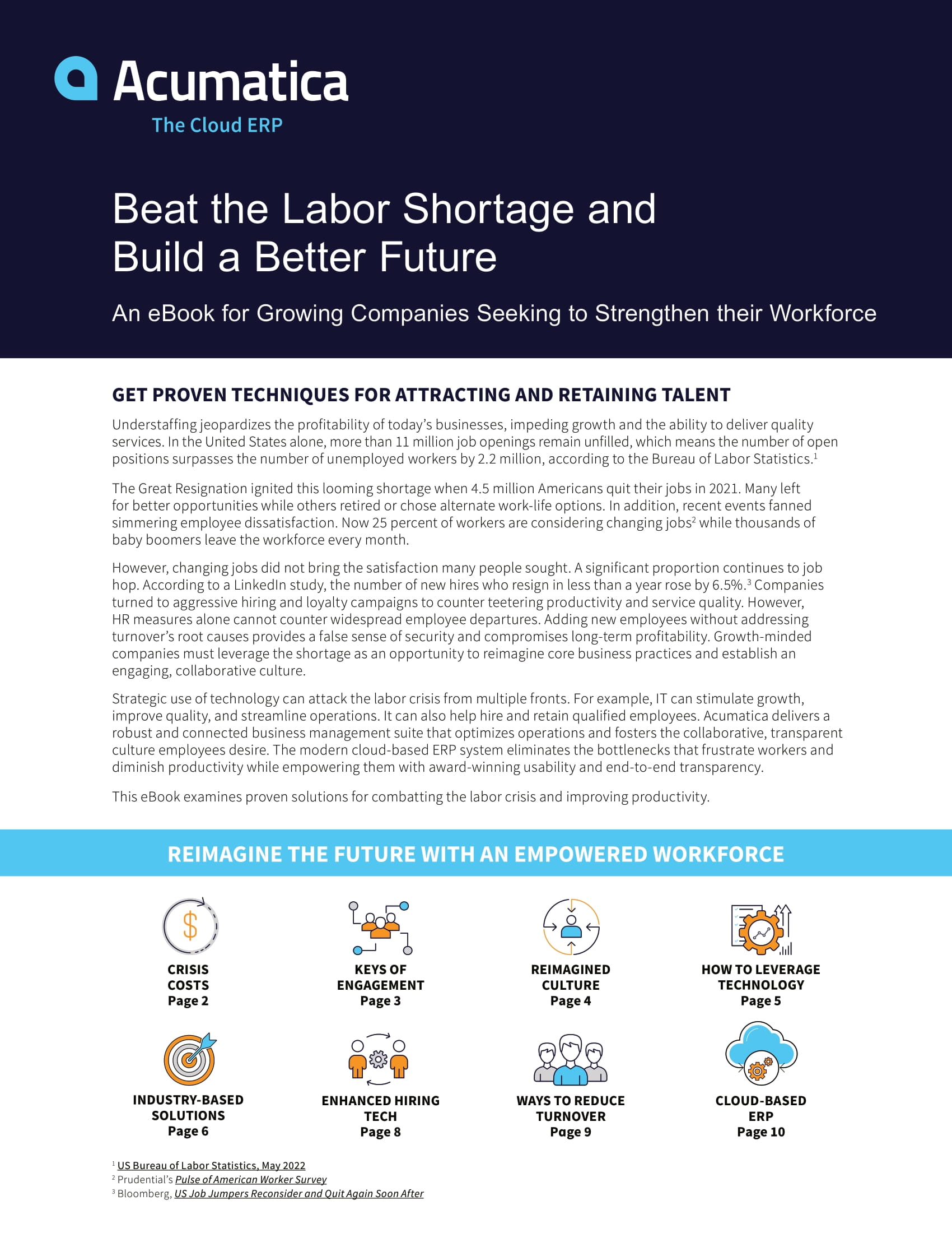 The Labor Shortage is a Real Problem. Cloud ERP Technology Delivers a Real Solution., page 0