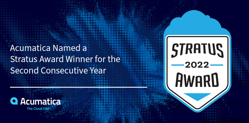 Acumatica Named a Stratus Award Winner for the Second Consecutive Year