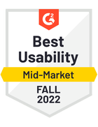 G2 Otoño 2022 Mejor Usabilidad