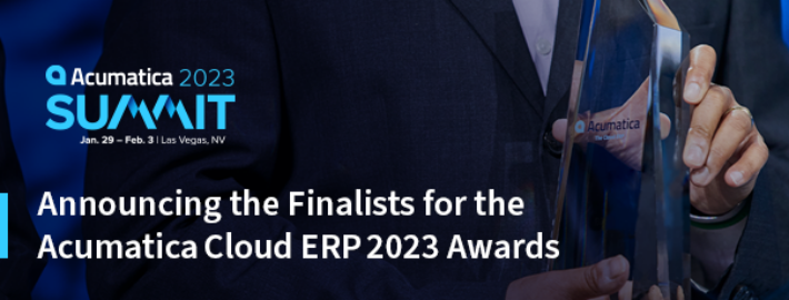 Annonce des finalistes des Acumatica Cloud ERP 2023 Awards