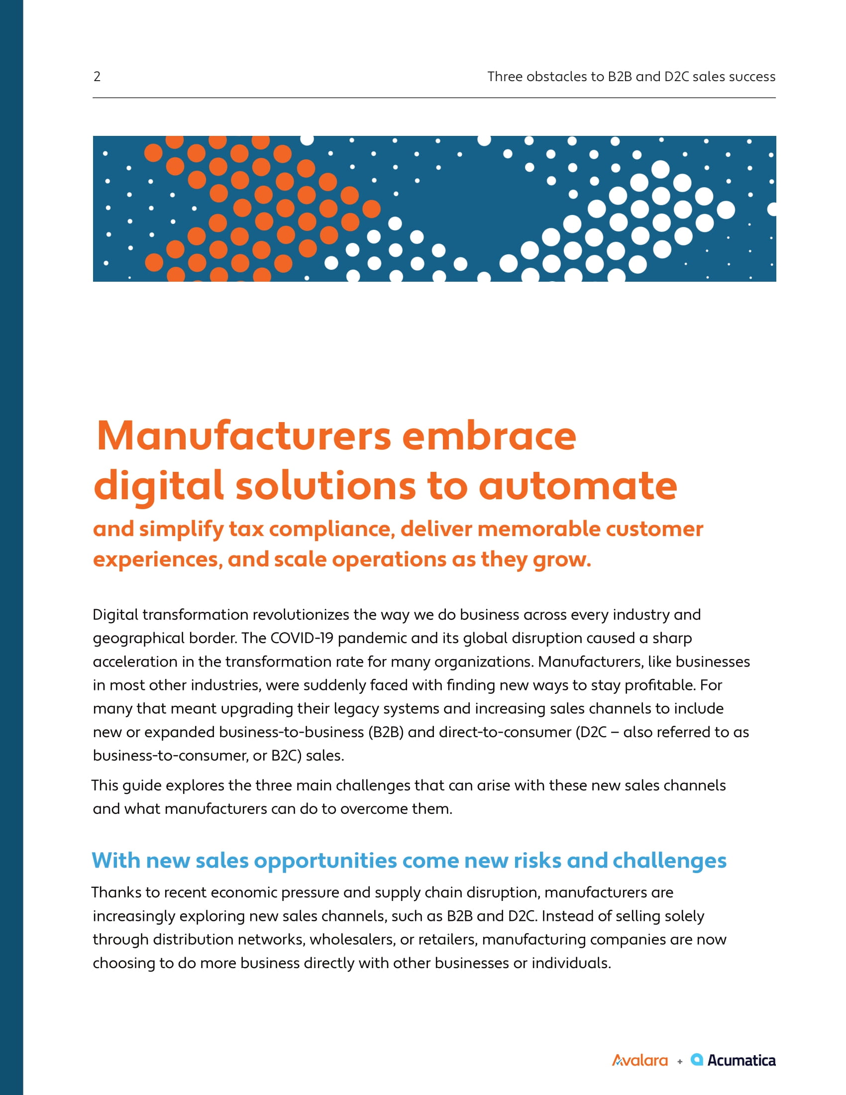 3 Obstacles to B2B and D2C Sales—And How Technology Can Help, page 1
