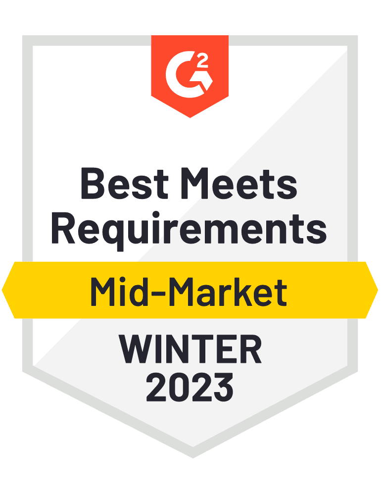 G2 Best Meets Requirements