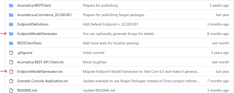 Using the Endpoint Model Generator tool for REST API Client