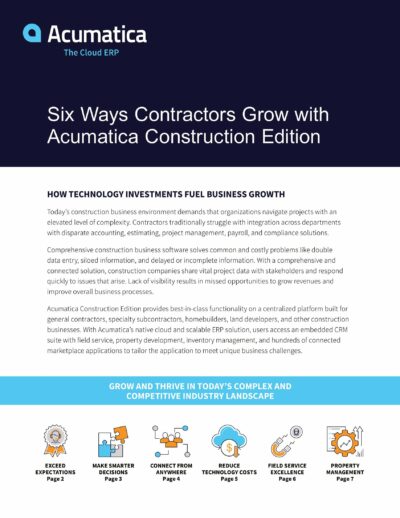 Fuel Growth with Comprehensive Construction Business Software