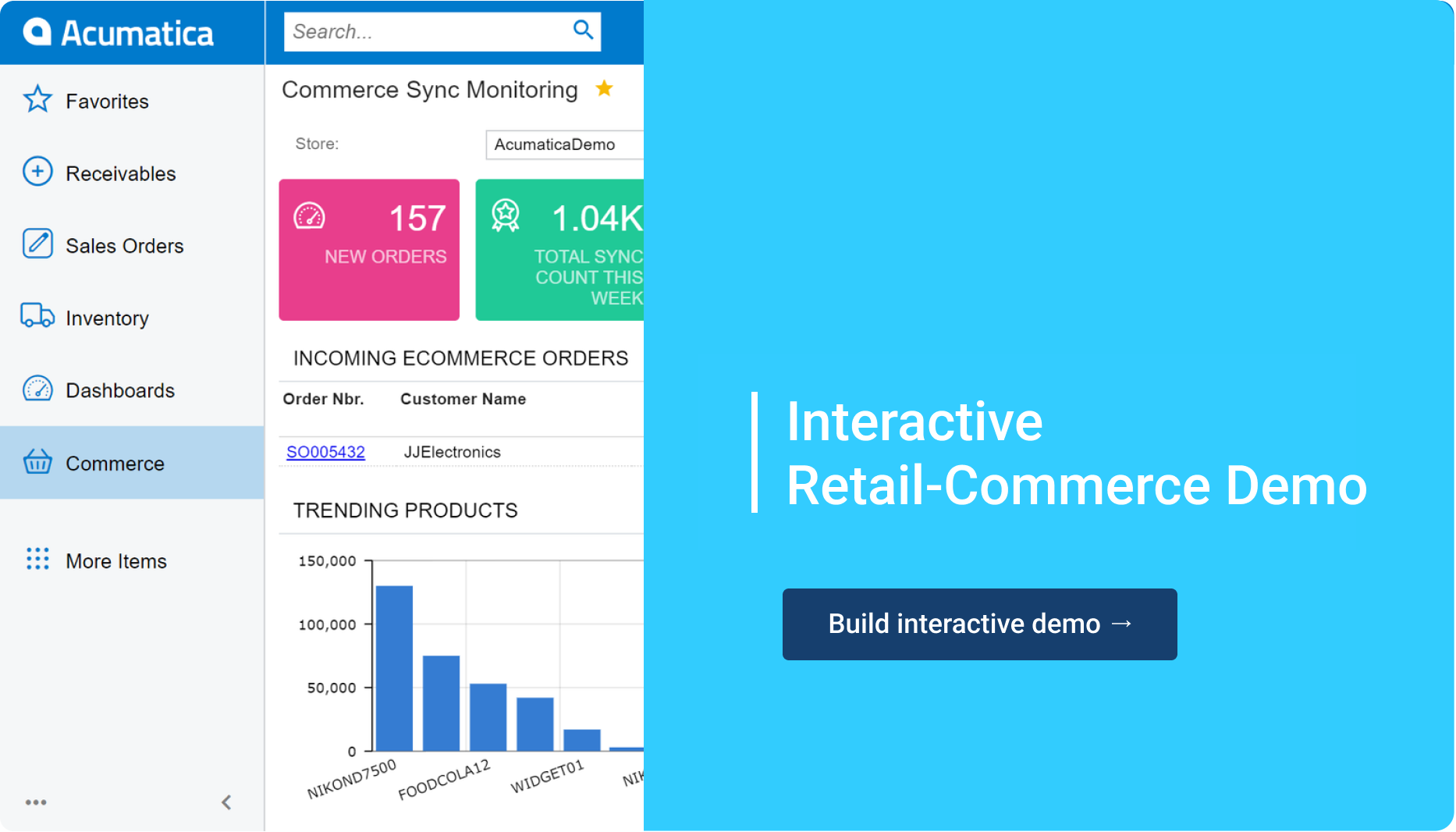 Interactive Demo Retail Commerce