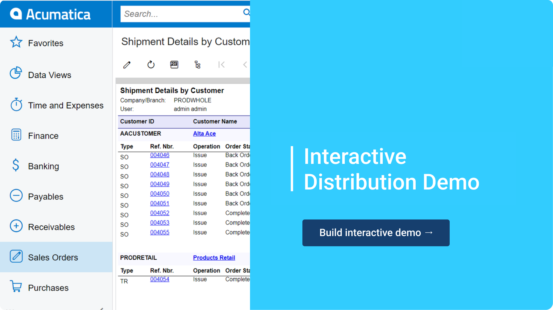 Acumatica Wholesale Distribution Software
