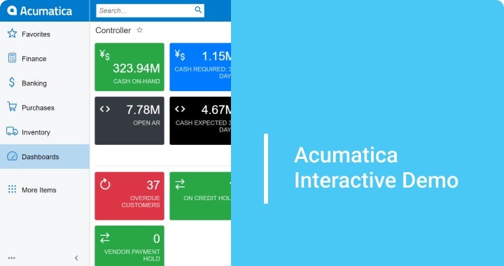 Acumatica products interactive demo