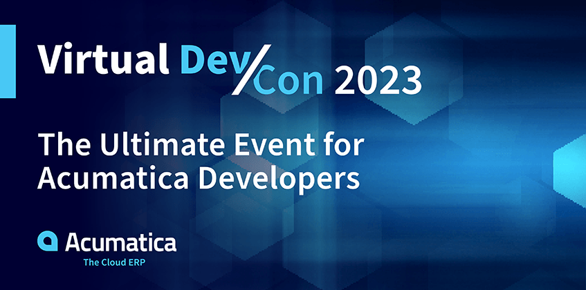 Acumatica Developer Conference June 27-29, 2023 - Register now!