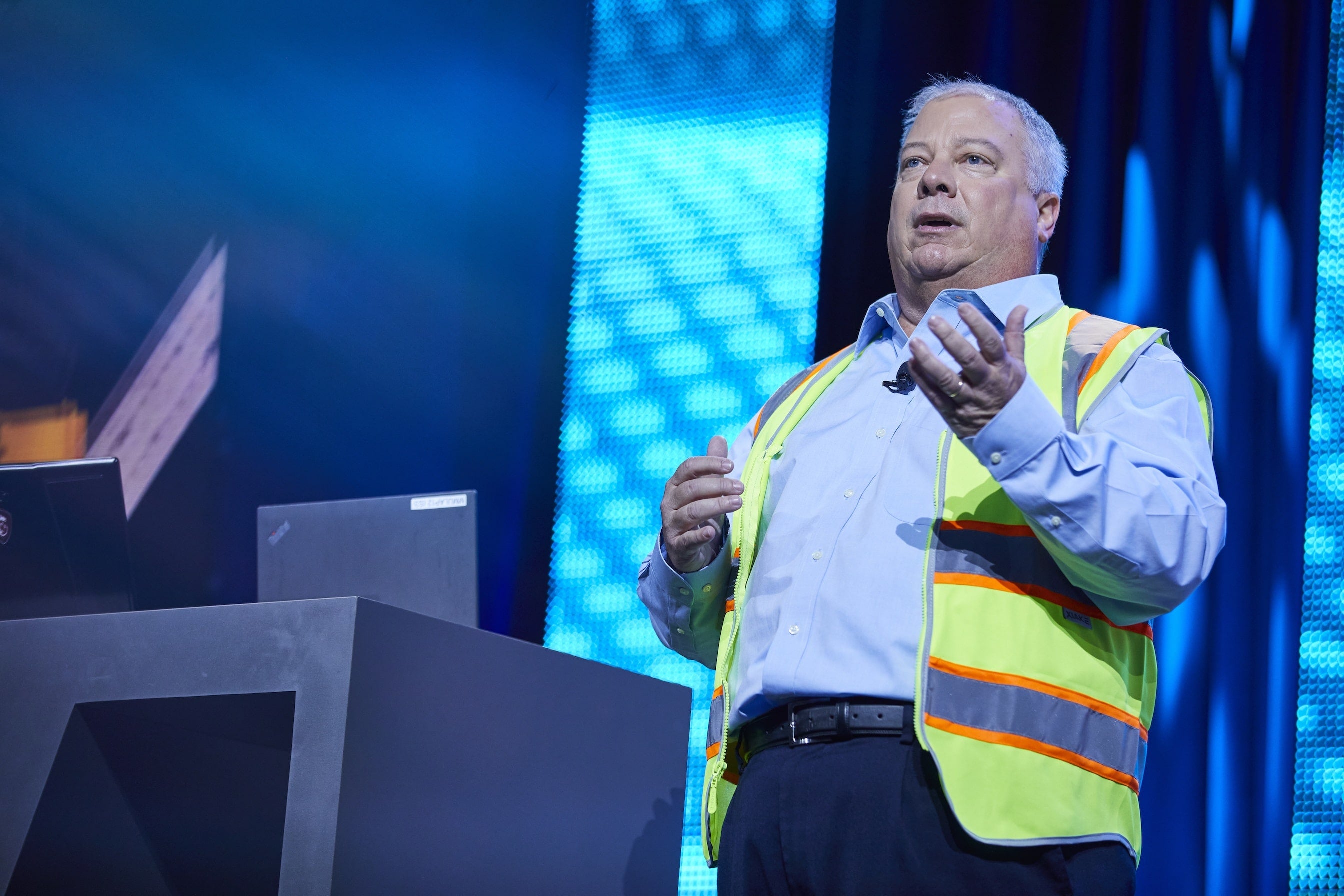Joel Hoffman during the Day 2 keynote