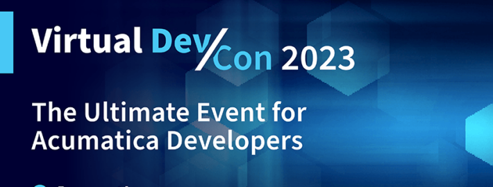 Acumatica Developer Conference 27-29 juin 2023 - Inscrivez-vous dès maintenant !