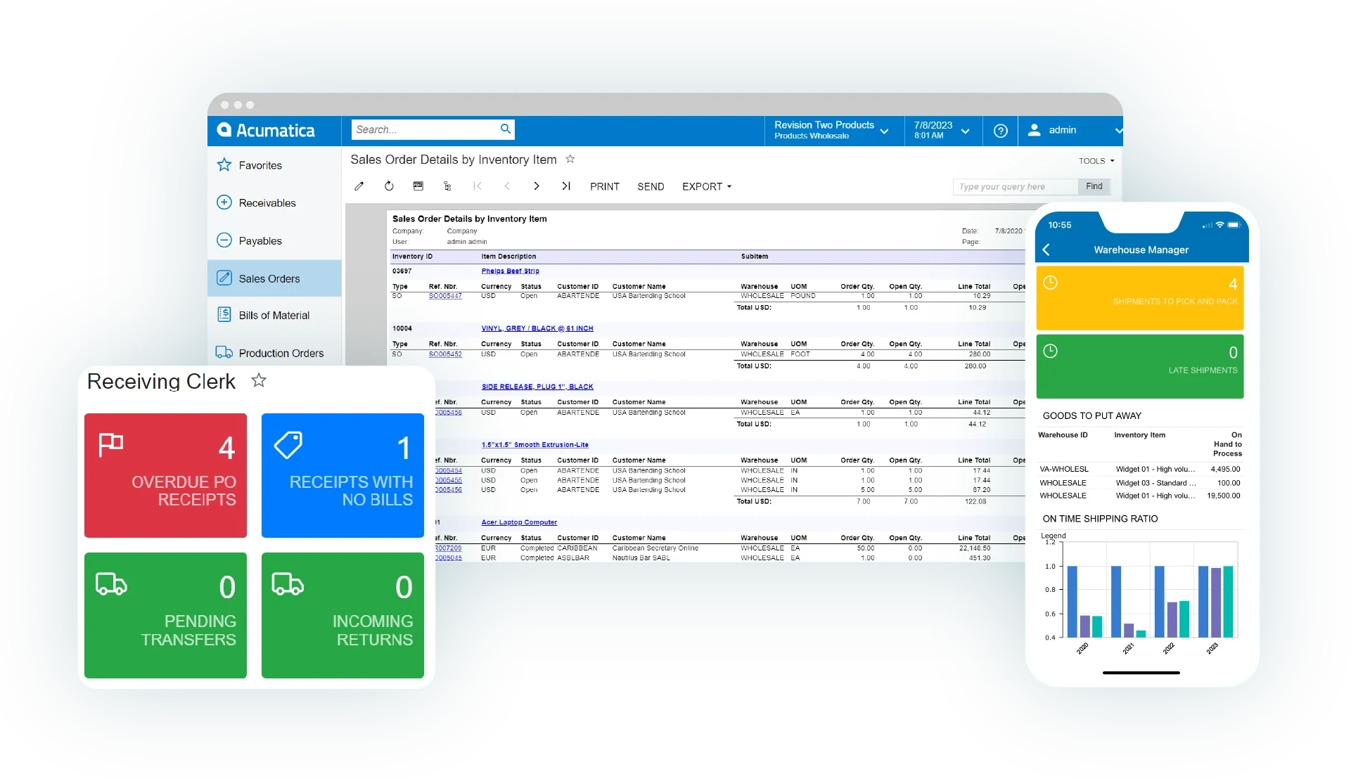 Software de distribución mayorista Acumatica