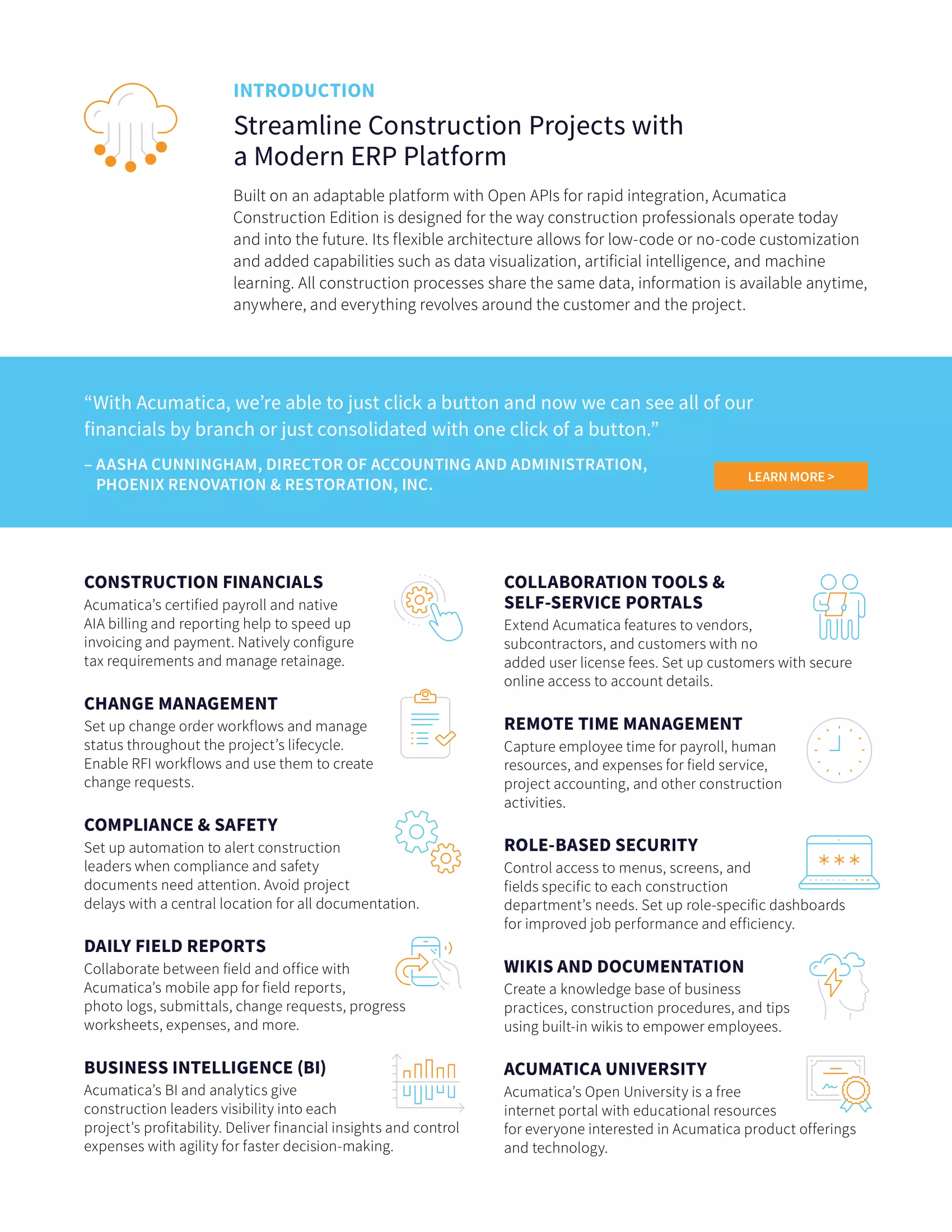 All Construction Roles, One Construction ERP Solution, page 1