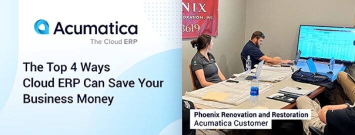 The Top 4 Ways Cloud ERP Can Save Your Business Money