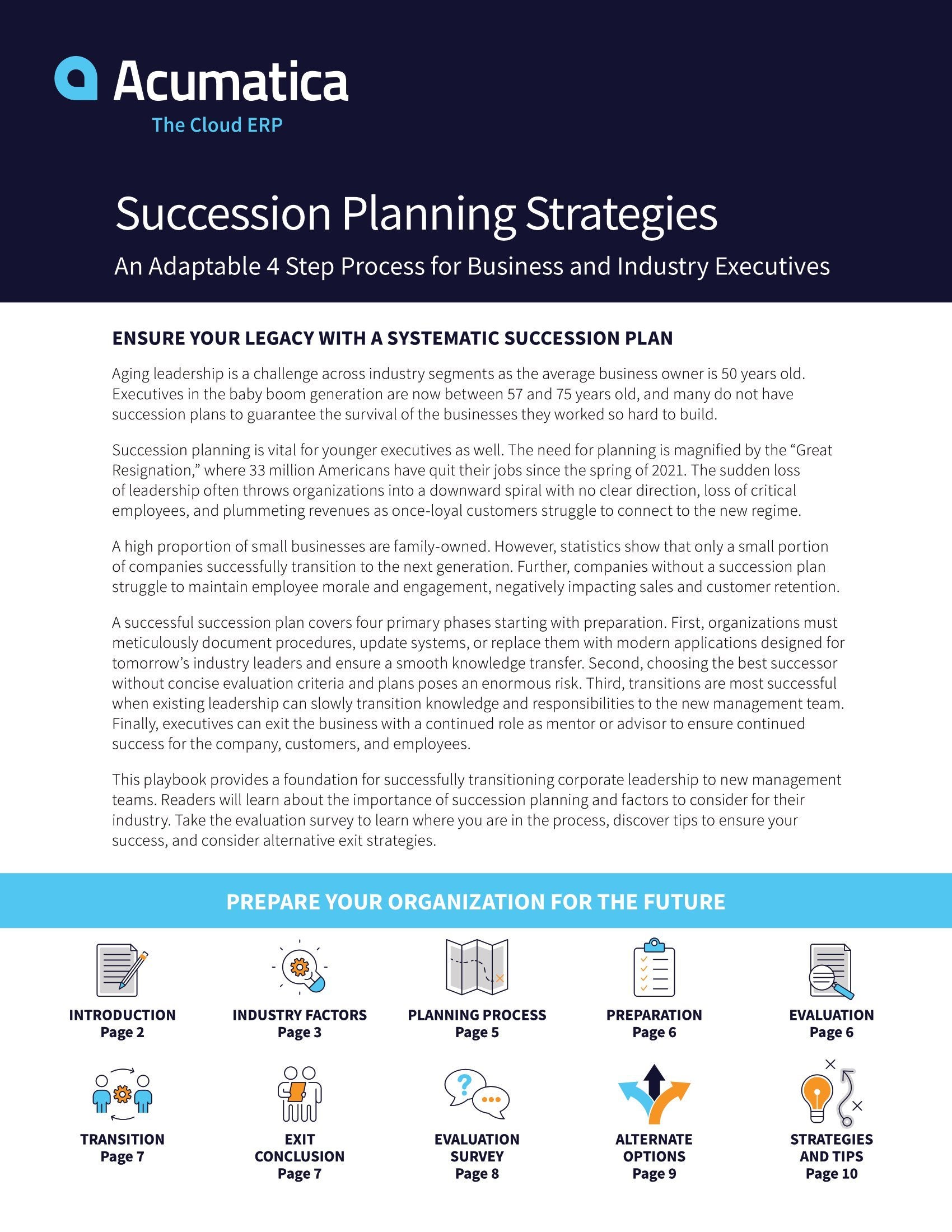 The Four-Step Succession Planning Process