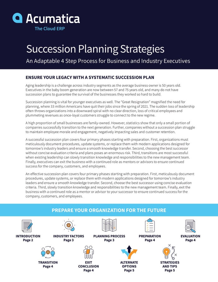 Why Succession Planning Is Critical For Today’s Maturing Leaders