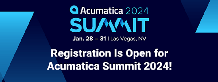 Les inscriptions sont ouvertes pour Acumatica Summit 2024 !