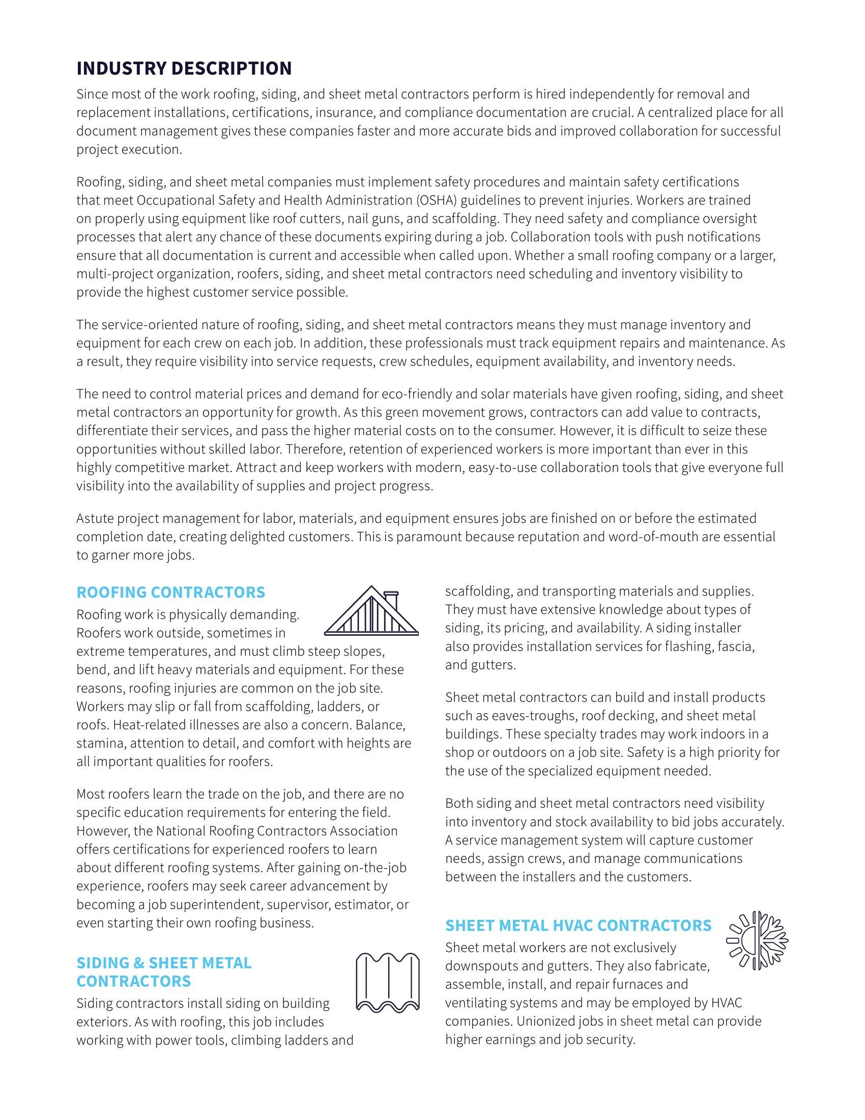 To Beat the Competition, Specialty Contractors in the Roofing, Siding, and Sheet Metal Industry Need a True Cloud ERP Solution, page 2