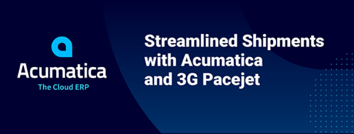 Expéditions rationalisées avec Acumatica et 3G Pacejet