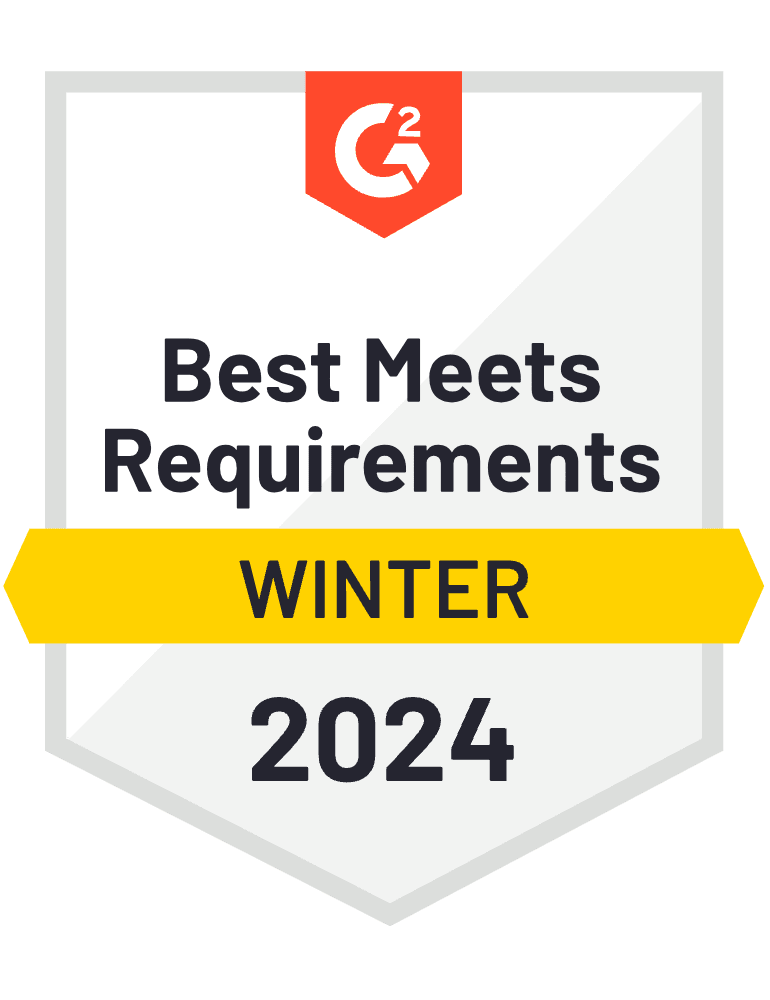 G2 Best Meets Requirements for Construction Edition - Winter 2024