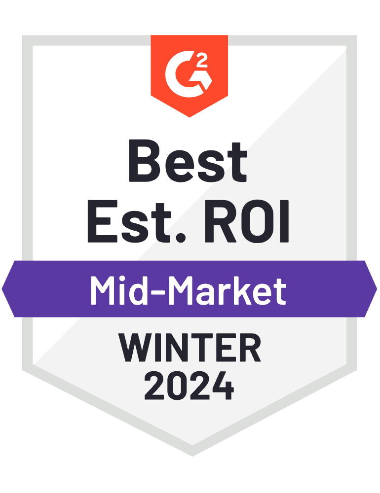 G2 Best Estimated ROI