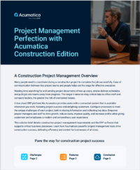 Improve Construction Project Management with Acumatica Construction Edition