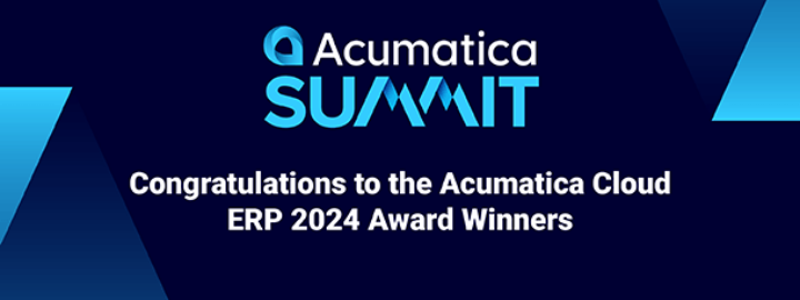 Félicitations aux lauréats du prix Acumatica Cloud ERP 2024